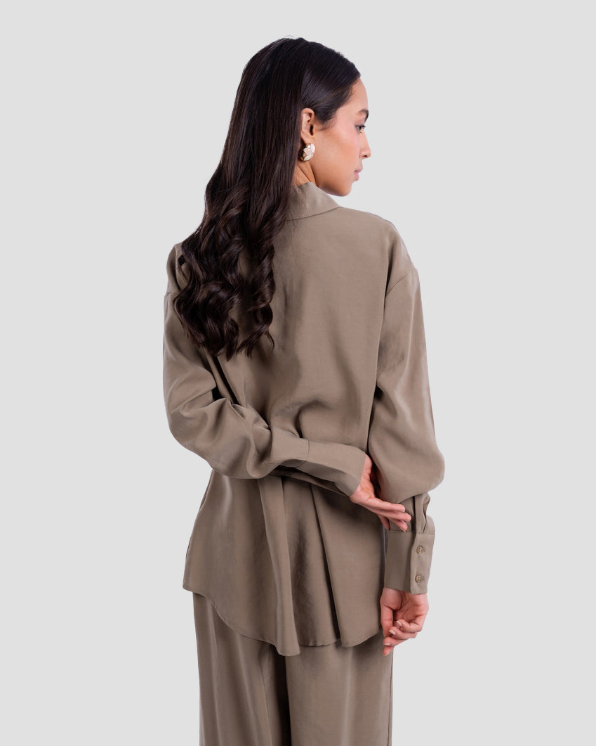 OVERSIZED TEXTURED BLOUSE