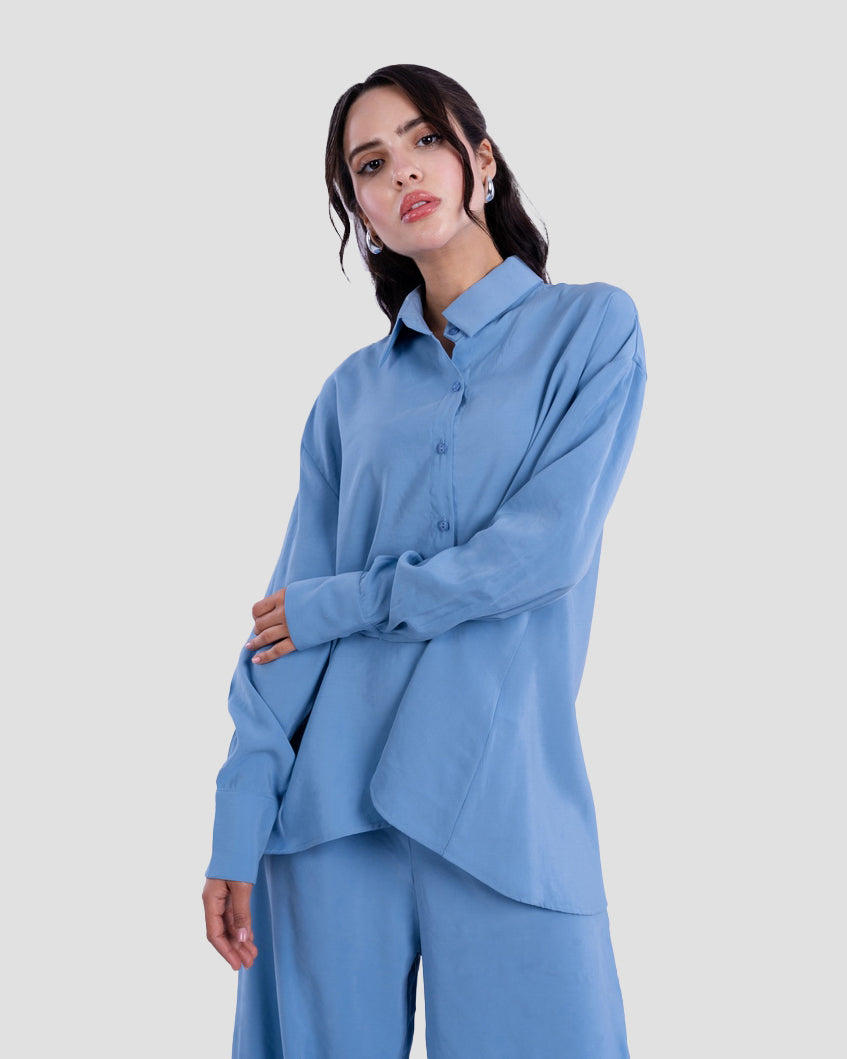 OVERSIZED TEXTURED BLOUSE