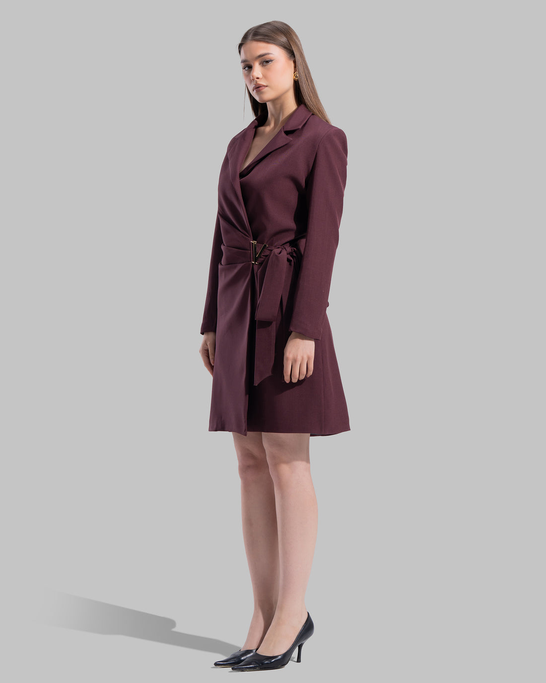 Belted Blazer Dress