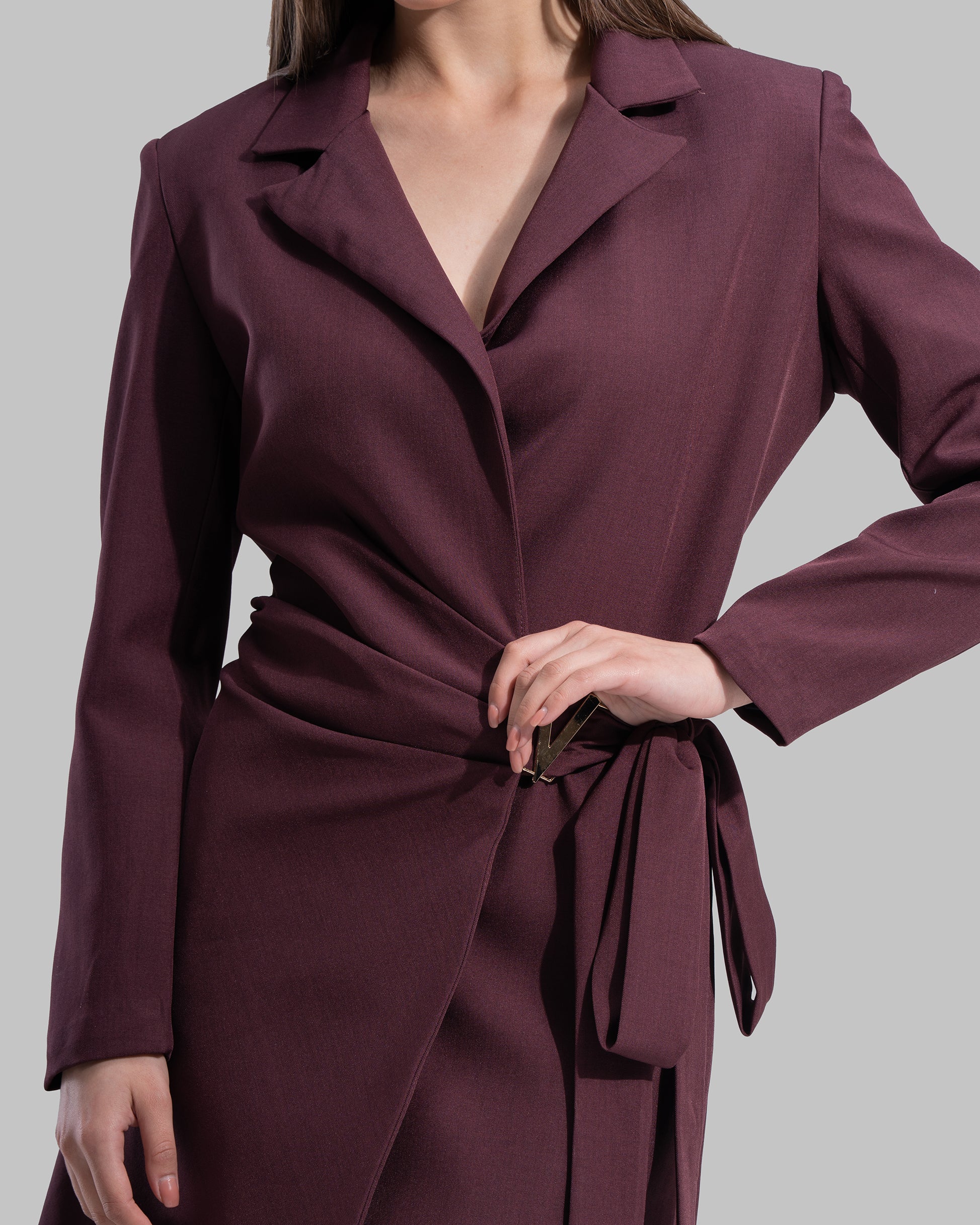 Belted Blazer Dress
