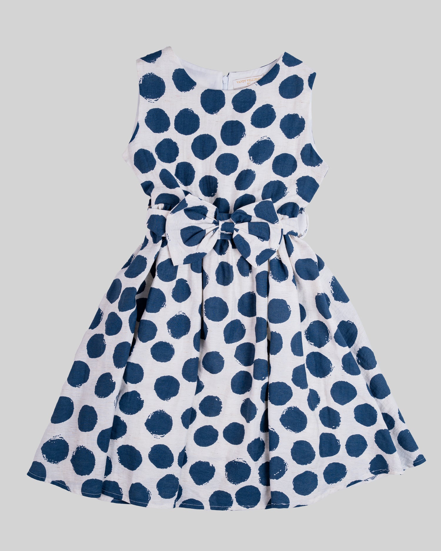 Polka Dots Dress with Bow.