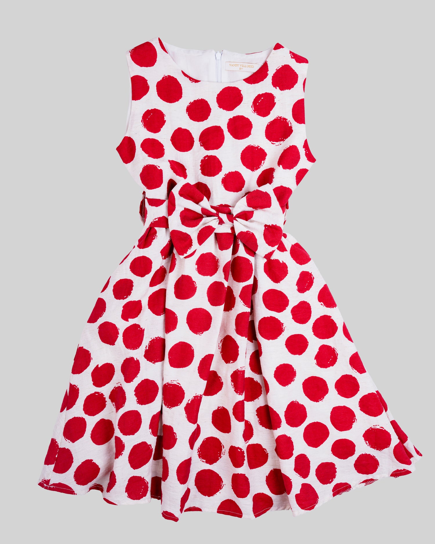 Polka Dots Dress with Bow.