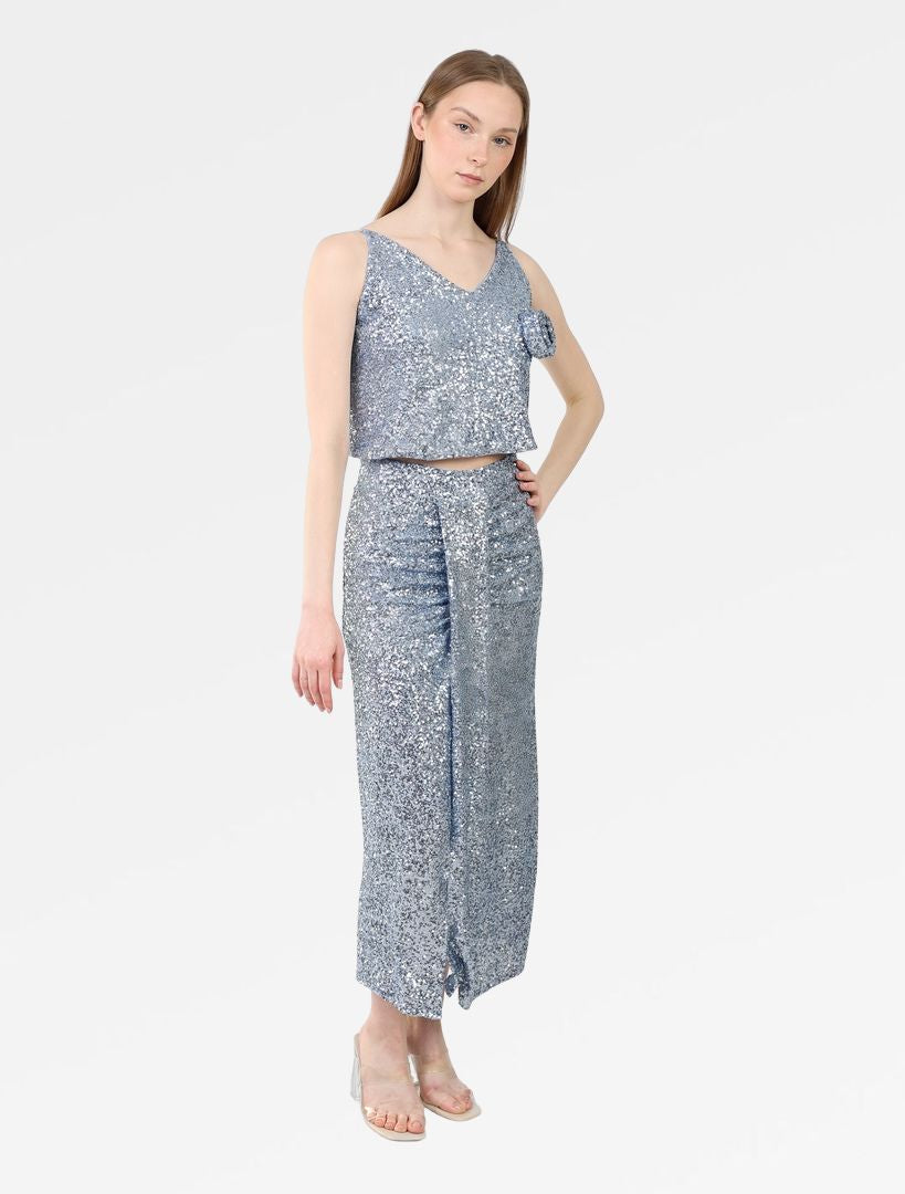 Sequin top with spaghetti strap