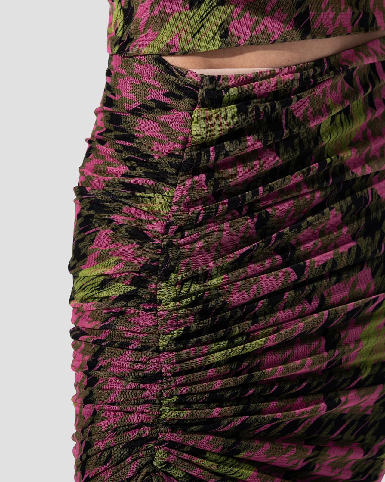 تنورة ميدي مع رباط جانبي