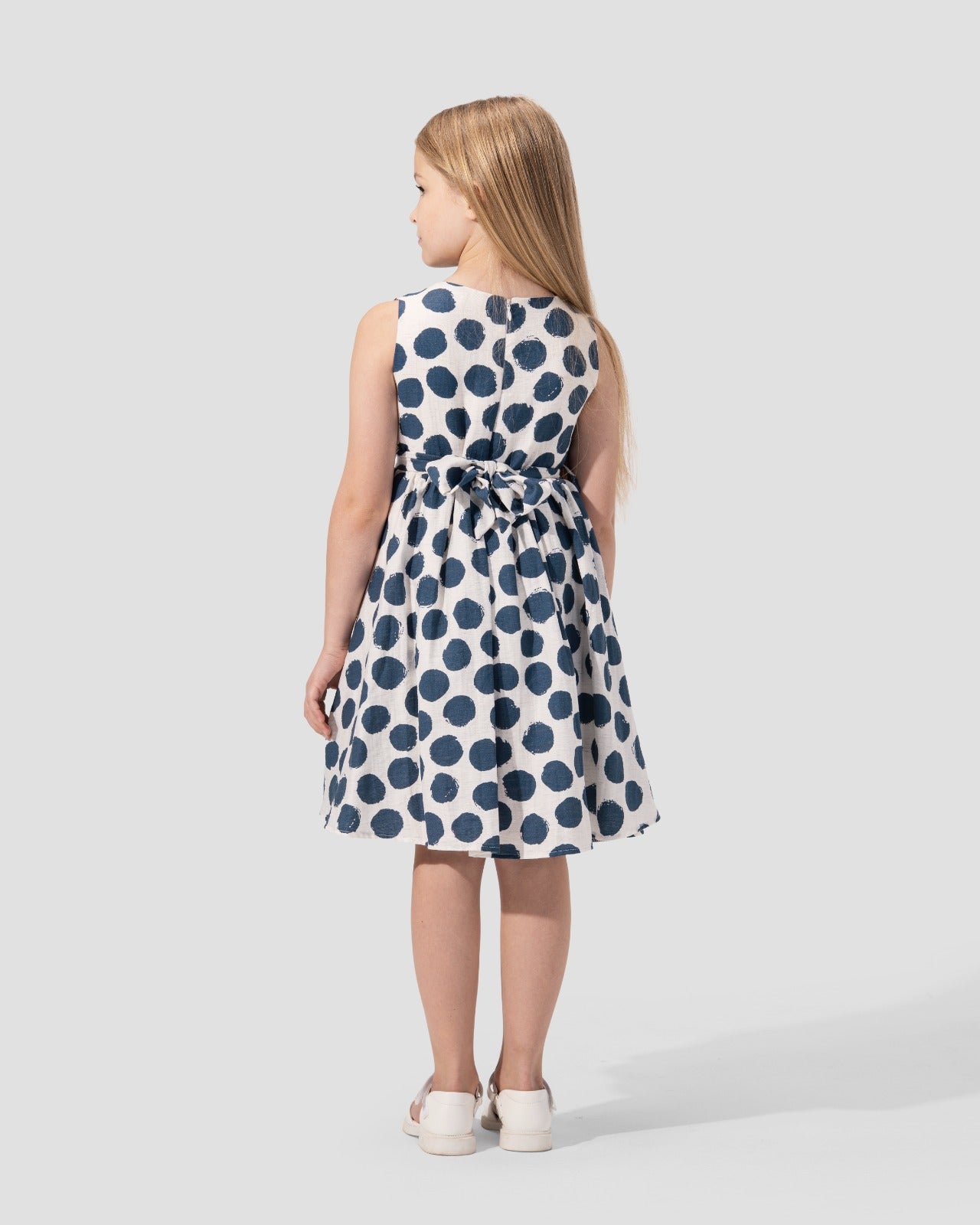 Polka Dots Dress with Bow.