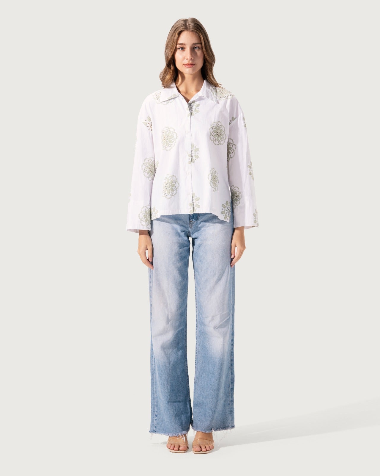 ASYMMETRIC BLOUSE WITH PRINT