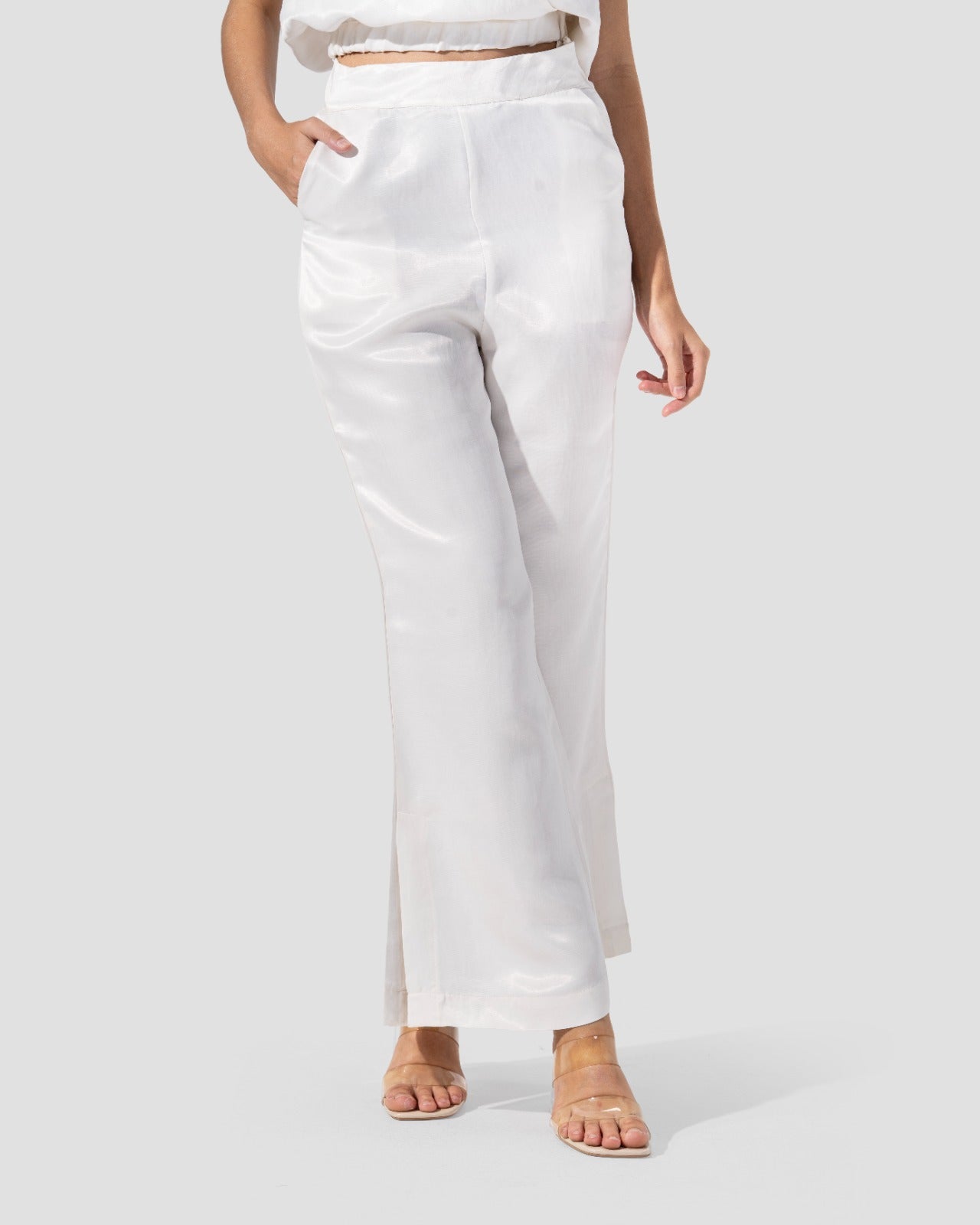 FLARE PANTS WITH SLIT