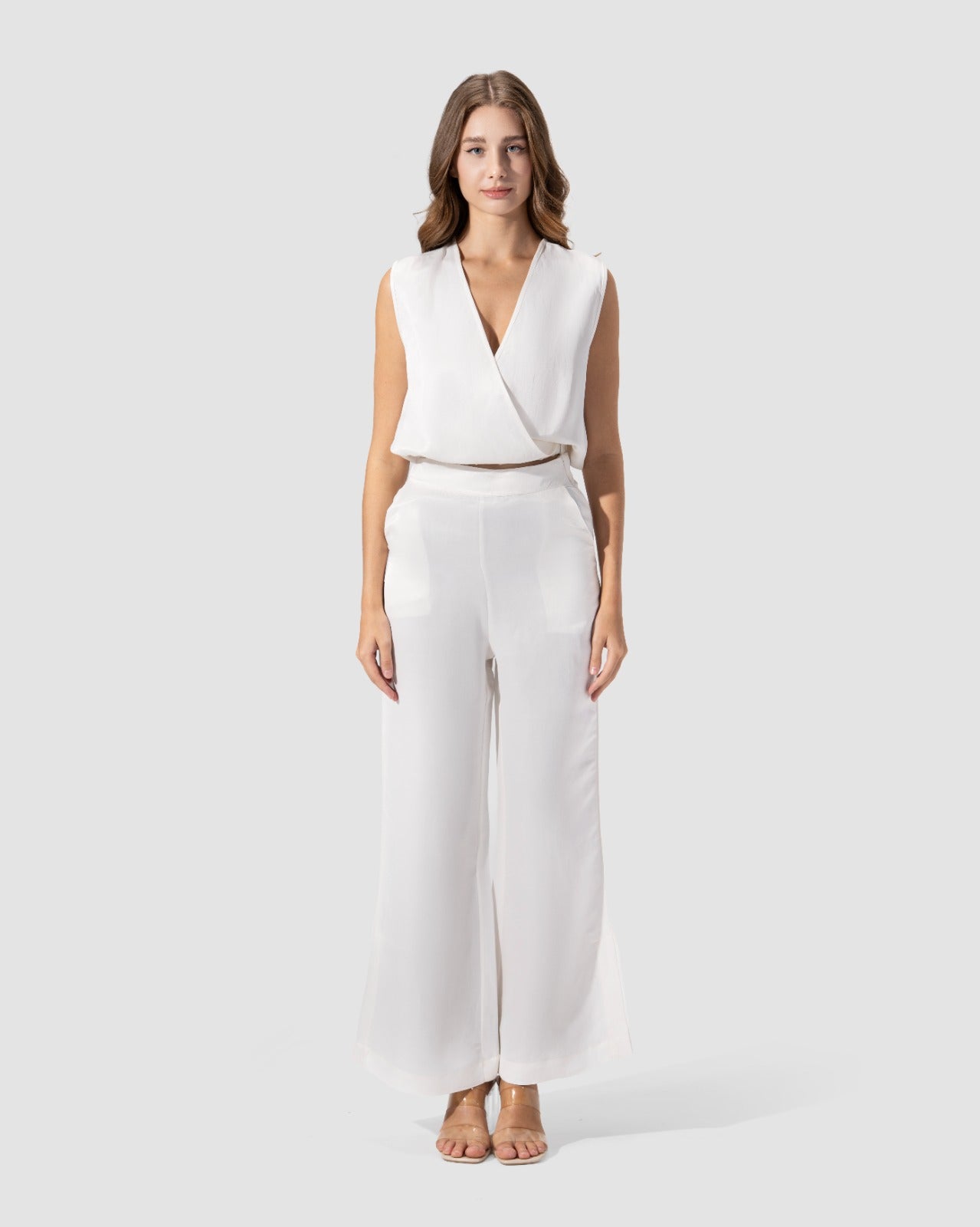 FLARE PANTS WITH SLIT