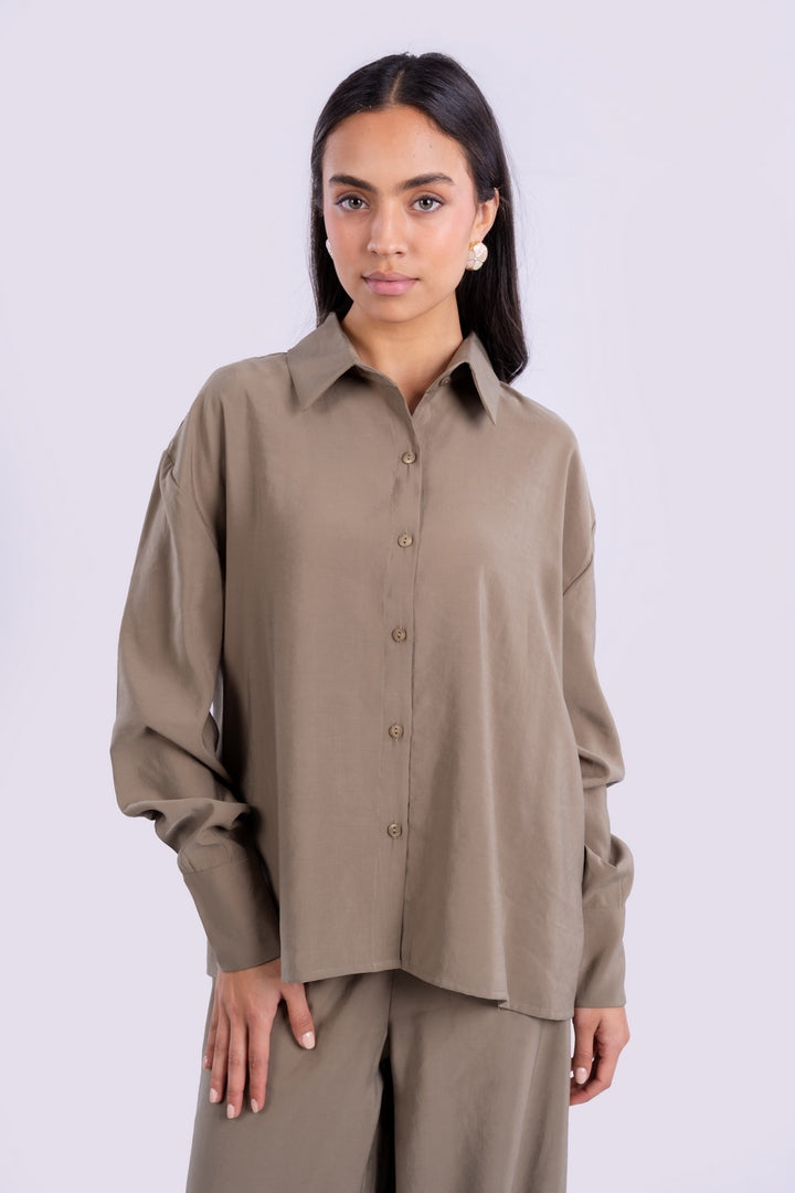 OVERSIZED BLOUSE WITH LONG SLEEVES