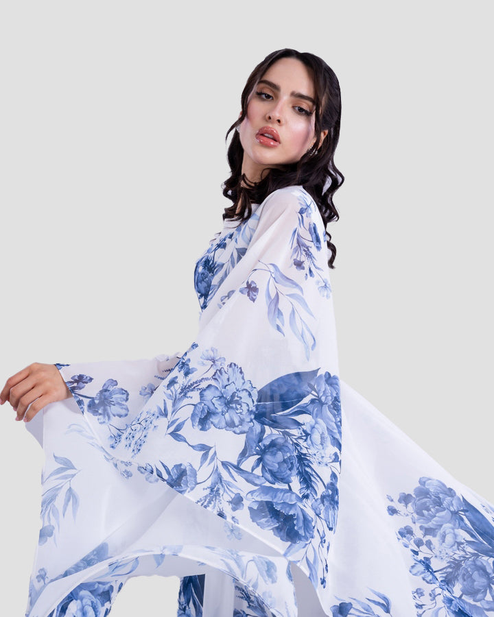 FLORAL PRINT KAFTAN DRESS