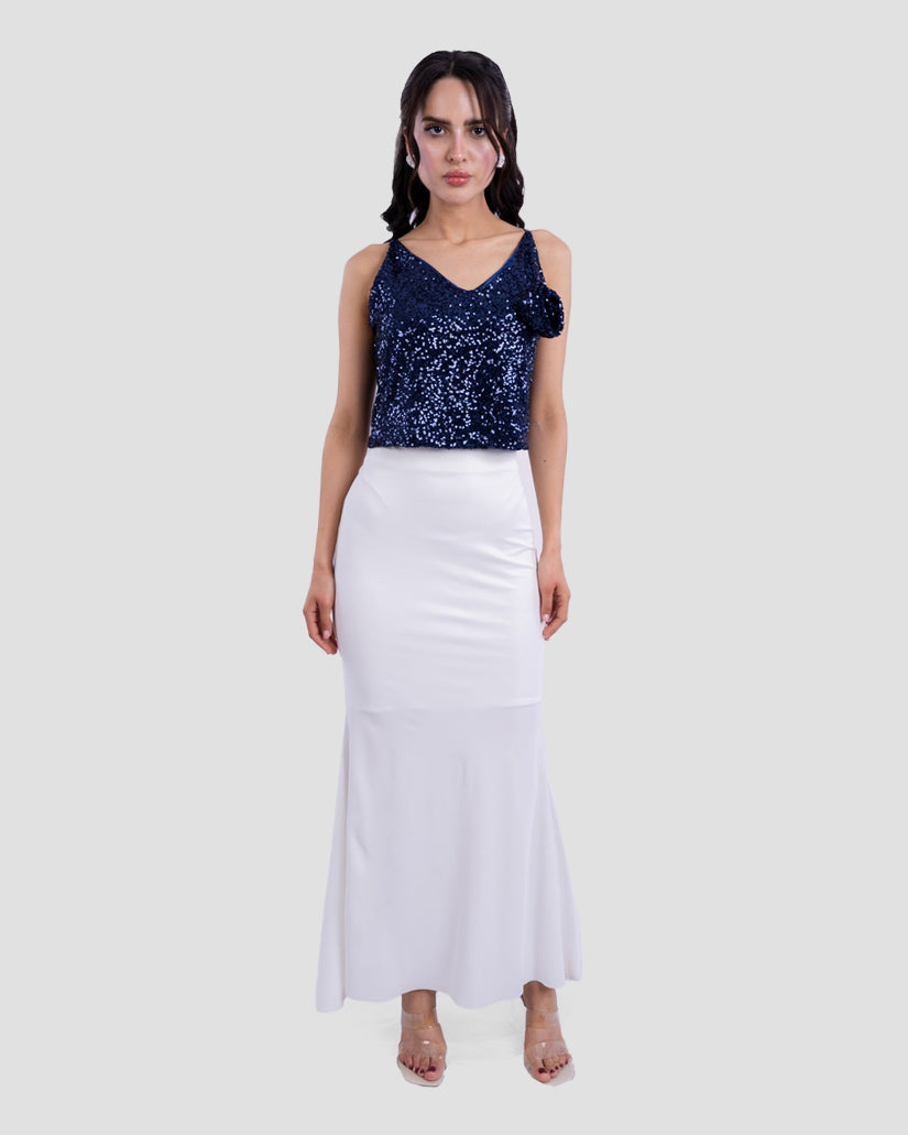 Sequin top with spaghetti strap