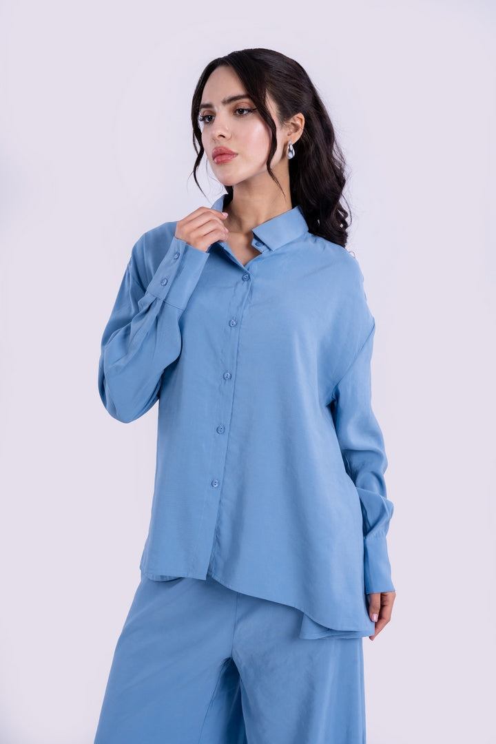 OVERSIZED BLOUSE WITH LONG SLEEVES
