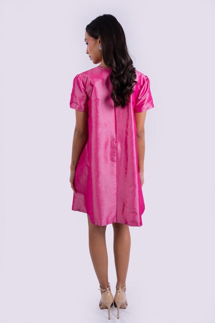 MINI DRESS WITH FLORAL DETAIL