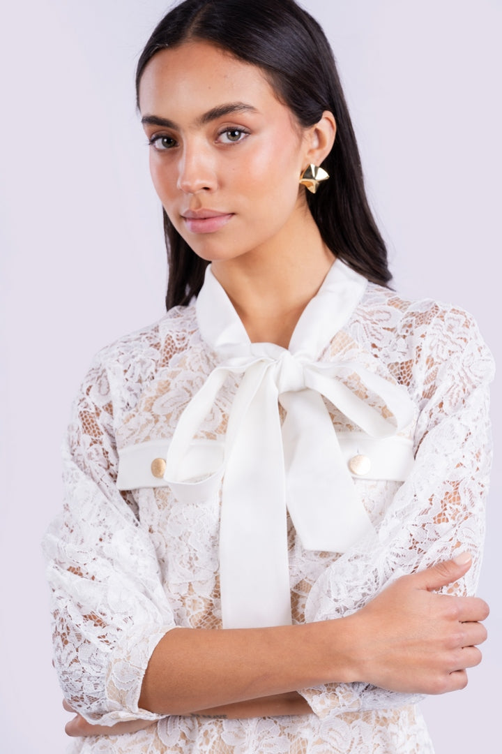 Vintage Spring  FLORAL Lace Dress