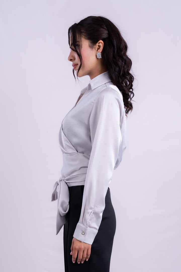 long Sleeve wrap top