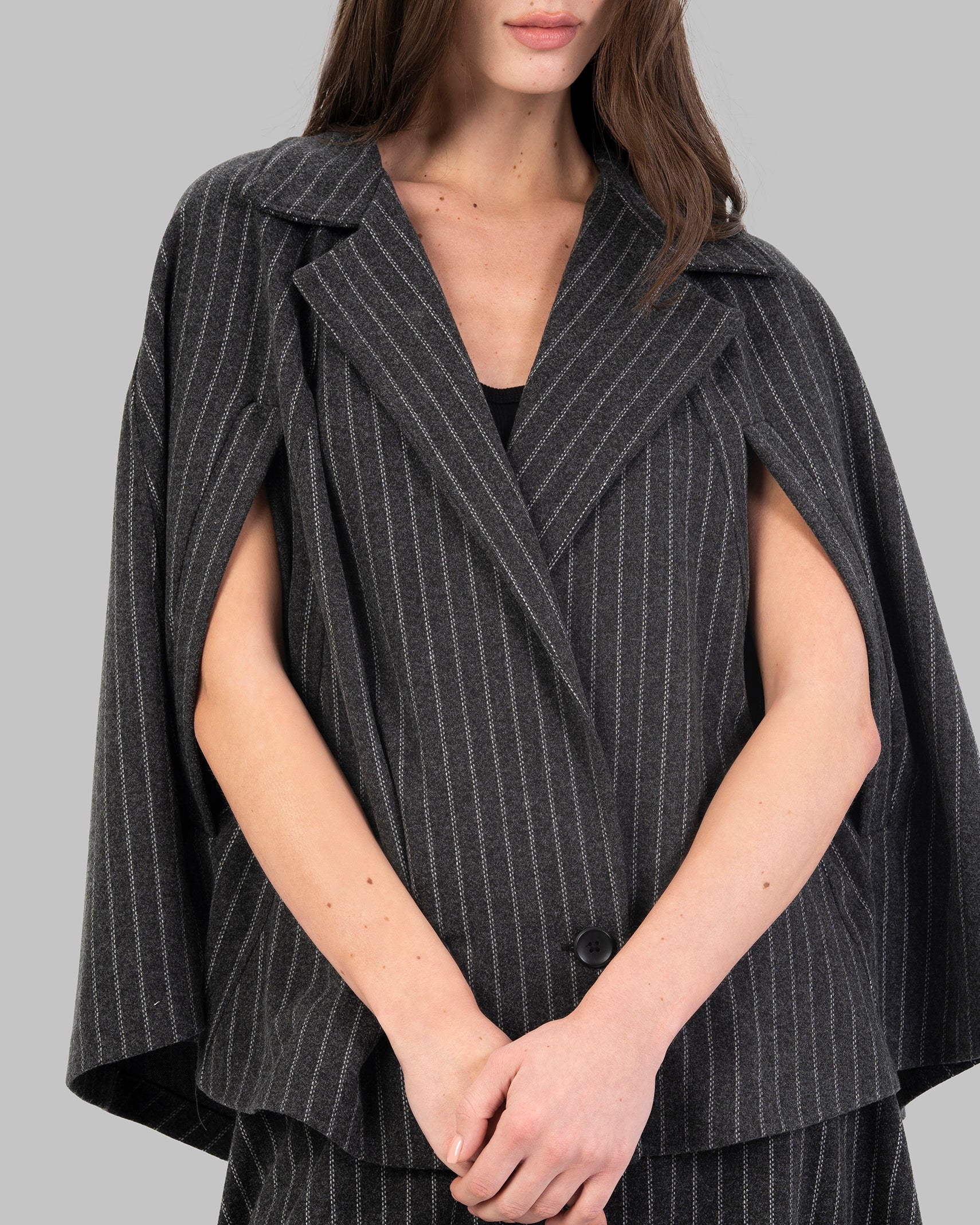 Structured Pinstripe Double
