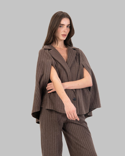 Structured Pinstripe Double