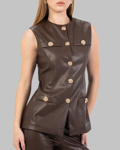 Leather Flared Pants