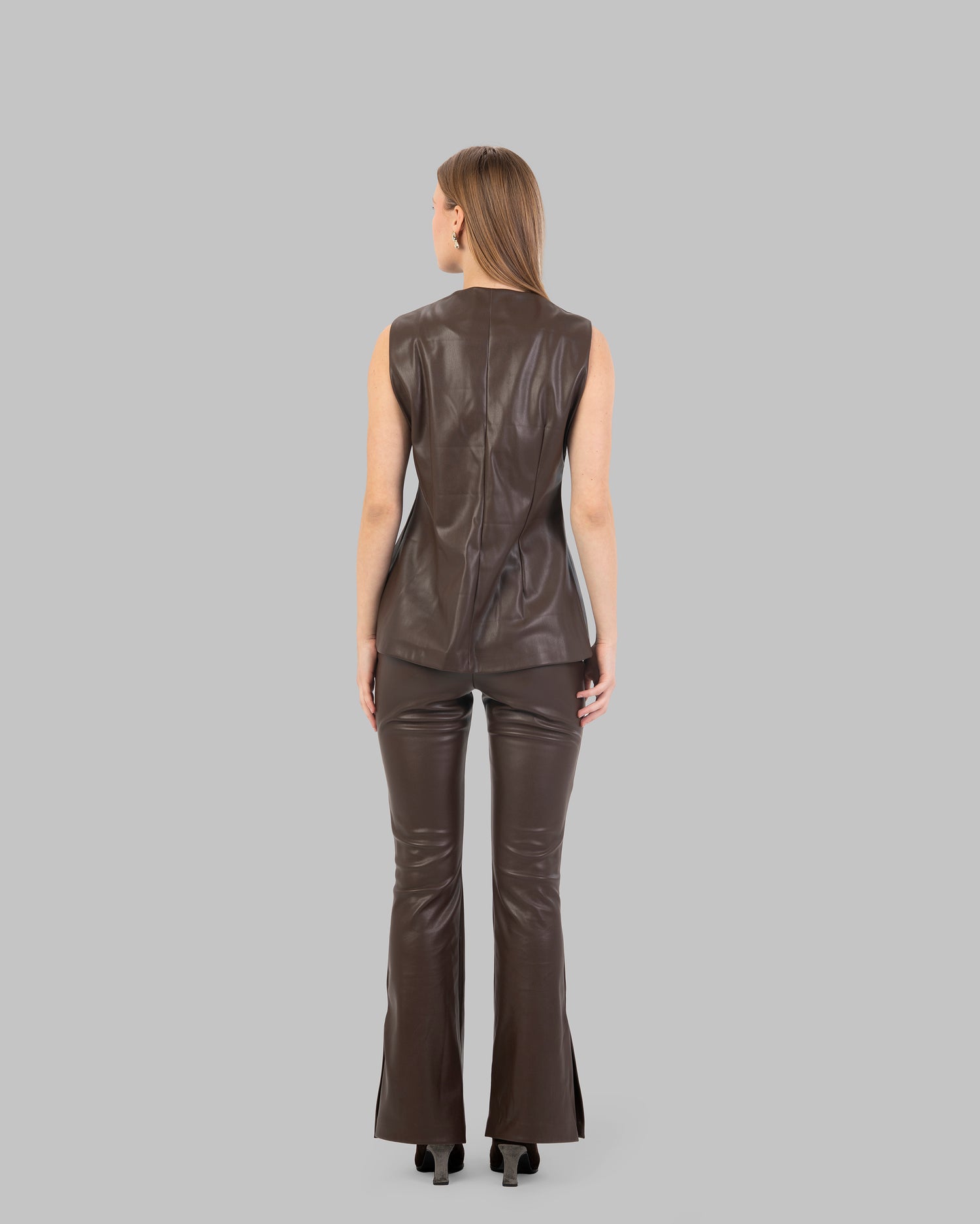 Leather Flared Pants