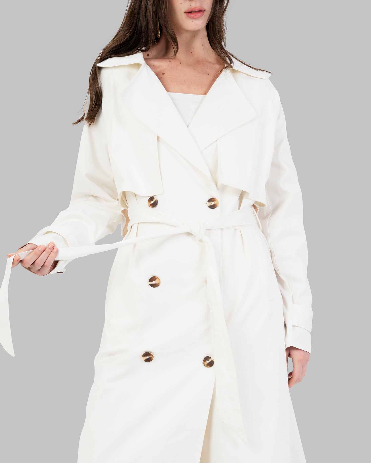Timeless trench coat .
