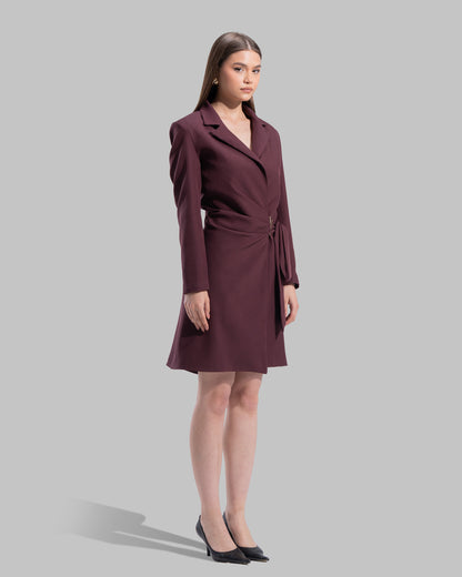 Belted Blazer Dress