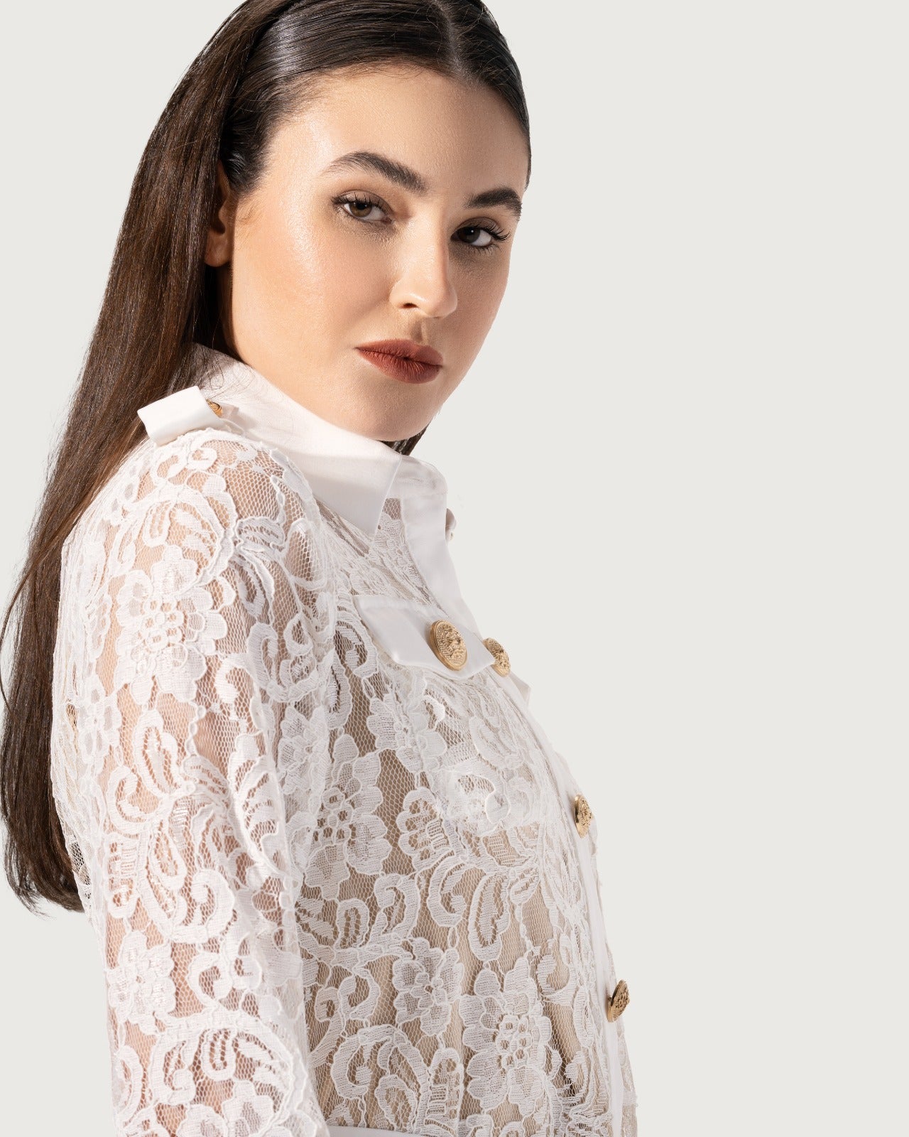 LONG SLEEVES DANTEL BLOUSE